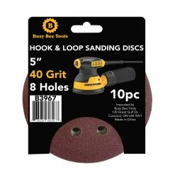 Deals ✔️ 5IN. SANDING DISC 10PC 40G 💯