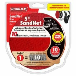 Best Pirce π 5IN. ROS SANDNET 220 GRIT 10 PAK β¨